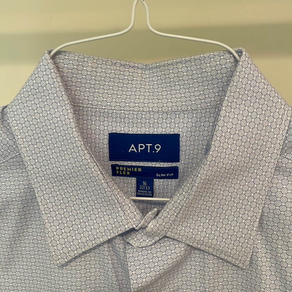 Apt. 9 Premier Flex Slim Fit Dress Shirt, 16 neck, 32/33 sleeve